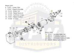 Alternative view of Meyer 05028 Home Plow 4 Post Motor Solenoid – Aftermarket