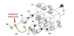 HYD01647 Boss Valve Coil Ground Strap - OEM - Image 2