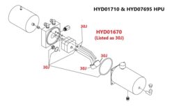 Alternative view of Boss HYD01670 Haldex Power Unit Seal Kit - OEM