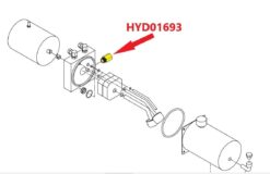 HYD01693 Boss Relief Valve Kit for Barnes Power Unit - OEM - Image 2