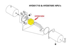HYD01694 Boss Haldex Power Unit Hydraulic Pump - OEM - Image 2