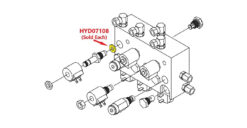 HYD07108 Boss Orifice V 0.50" O.D. X .080" I.D. - OEM - Image 3