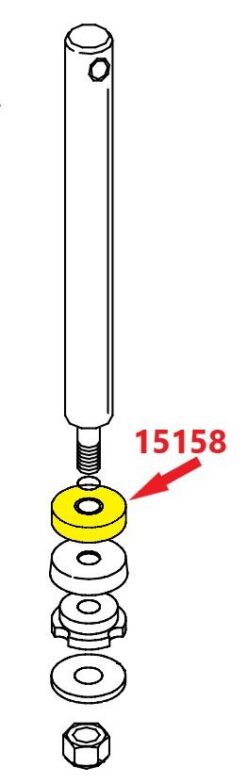 Alternative view of Meyer 15158 E Series Brass Pump Piston - OEM