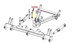 22398 Meyer Lot Pro Xpress King Pivot Bolt with Grease Fitting 1-8 x 5-1/2" - OEM - Image 2