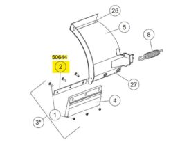 50644 Western Fisher Urethane Edge Retainer Bar - OEM - Image 2