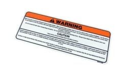 MSC01868 Boss Blade Warning Decal - OEM