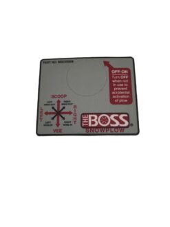 Boss MSC04209 V-Blade Joystick Adhesive Label - OEM