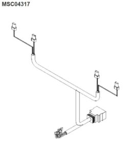 Alternative view of Boss MSC04317 Old Style Plow Side Wiring Harness 13 Pin - OEM