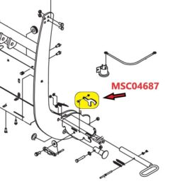 MSC04687 Boss SH2 Coupler Tower Latch Kit with Hardware 2002 and Newer - OEM - Image 2