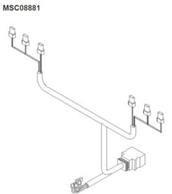Alternative view of Boss MSC08881 Smartlight2 Plow Side 13 Pin Wiring Harness 2008 and Newer - OEM