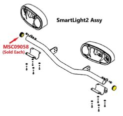 MSC09058 Boss SL2 and SL3 Light Bar Cap Round - OEM - Image 2