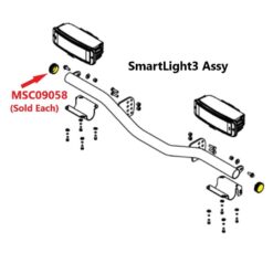 MSC09058 Boss SL2 and SL3 Light Bar Cap Round - OEM - Image 3