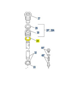 Alternative view of Western 338 Fisher Round Flat Washer Special - OEM