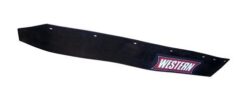 Western 63664 Rubber Deflector Driver Side 9'6" with Logo - OEM