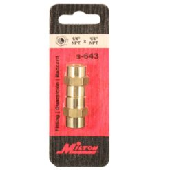 S-643 1/4" FNPT Hex Coupling Hose Fitting - Image 2