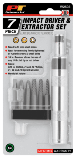 W2503 1/4" Impact Driver and Extractor - Image 2