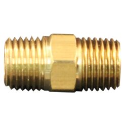 S-646 1/4" MNPT Hex Nipple - Image 2