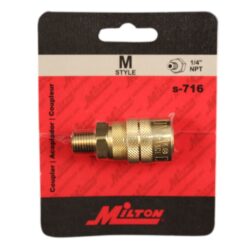 S-716 1/4" MNPT Male M Style KWIK-CHANGE Coupler - Image 2