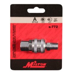 S-772 1/4" NPT A Style Coupler and Plug - Image 2