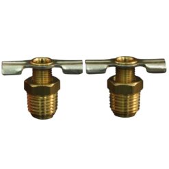 S-614-4 1/4" NPT Brass Compressor Tank Drain Cock