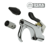 S-148 1/4" NPT Lever Blow Gun Tool - Rubber and Safety Tip Nozzles