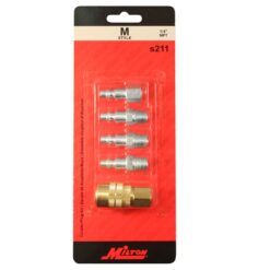 S-211 1/4" NPT M Style Coupler and Plug Kit - Image 2