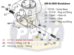 22118 Meyer E60 Socket Set Screw - OEM - Image 2
