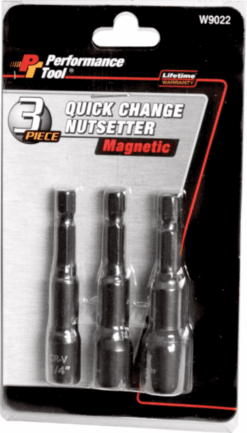 Alternative view of Performance Tool W9022 3pc Quick Change Magnetic Nut