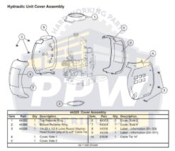44325 Western Cover Assembly for MVP Plus and MVP3 Hydraulic Units - OEM - Image 2
