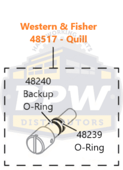 Alternative view of Western 48517 Fisher Quill - OEM