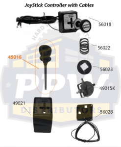 Alternative view of Western 49016 Joy Stick Knob and Lever Assembly - OEM