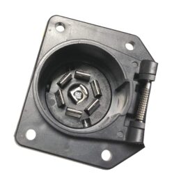 Alternative view of 4-Way Flat Vehicle Side to 7-Way RV Blade Socket Wiring Adapter