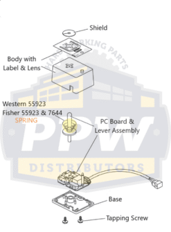 Alternative view of Western 55923 Fisher Joystick Spring Conical - OEM