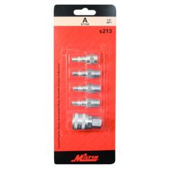 S-213 5pc 1/4" NPT A Style Coupler and Plug Kit - Image 2