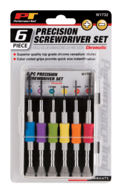 Alternative view of Performance Tool W1732 6pc Chromatic Screwdriver Set