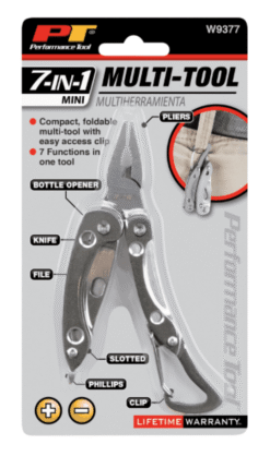 Alternative view of Performance Tool W9377 7-in-1 Mini Multi-Tool