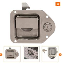 8000SSL Locking Stainless Steel Mini Tear Drop Latch - Image 3