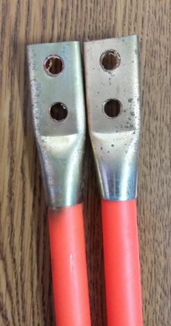BLEMISHED - 1308105 Universal Blade Marker 3/4" X 28" Two Hole Mount with Hardware Fluorescent Orange, Pair - Image 3