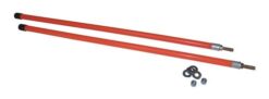 Buyers 1308106 Blade Marker 3/4" X 28" Threaded Mount with Hardware Fluorescent Orange, Pair - Aftermarket