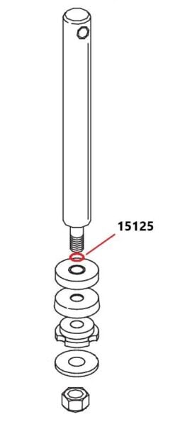 Alternative view of Meyer 15125 Packing O-Ring E58H, E60, E60H E68 and V66 Pump Units - Aftermarket