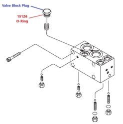 15126 Meyer E Series 9/16" ID Valve Block Plug O-Ring - Aftermarket - Image 2