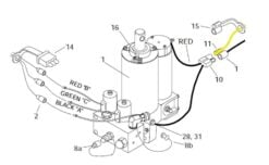 15671 Meyer 63" Truck Side Disconnect Power Battery Cable Solenoid to Pump - Aftermarket - Image 2