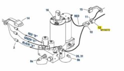 15672 Meyer 51" Black Truck Side Disconnect Ground Cable - Aftermarket - Image 2