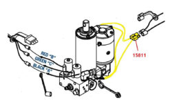 15811 Meyer Plow Pump Positive Double Ground Cable For 2 Post Motors - Aftermarket - Image 2
