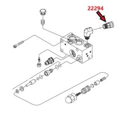 22294 Meyer Female Coupler 3/4-16 Valve Block Side - Aftermarket - Image 2