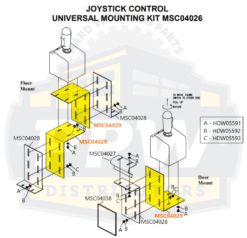 MSC04029 Boss Joystick Mounting Bracket - OEM - Image 2