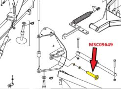 Alternative view of Boss MSC09649 RT3 V-Plow Horizontal Hinge Threaded Pin Kit - Aftermarket