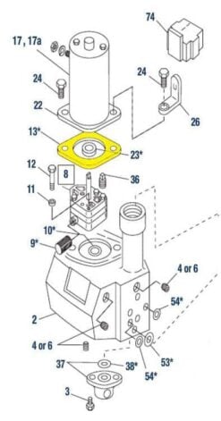 Alternative view of Western 25861 Fisher 5822 Motor Gasket - Aftermarket