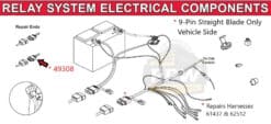 49308 / 22336K Western Fisher 9 Pin Vehicle Side Repair Harness - Aftermarket - Image 3