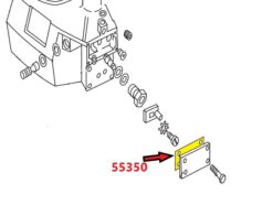 Alternative view of Western 55350 Fisher 5837 Valve 3 Way Cover Gasket - Aftermarket